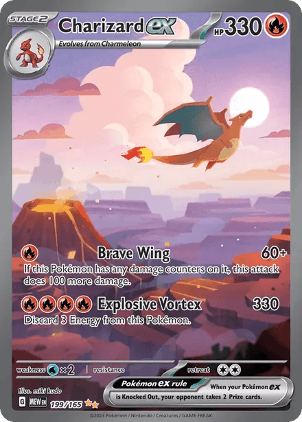 Charizard ex Pokémon 151 199/165 Pokémon card