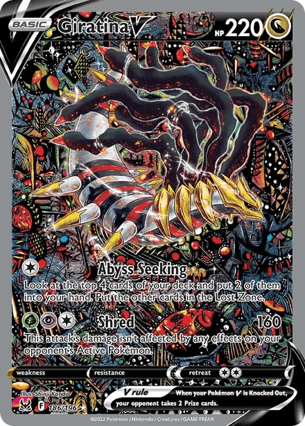 Giratina V Lost Origin 186/196 Pokémon card