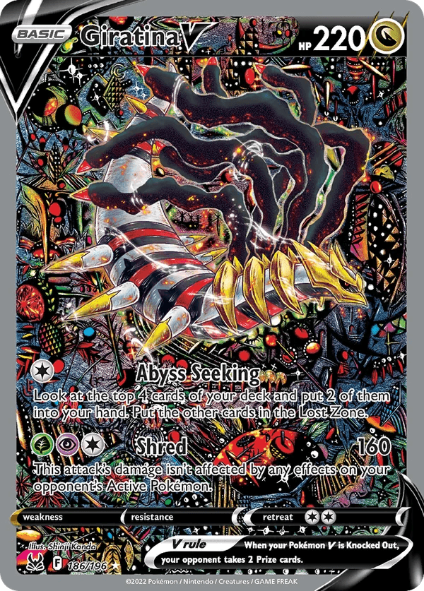 Giratina V Lost Origin 186/196 Pokémon card