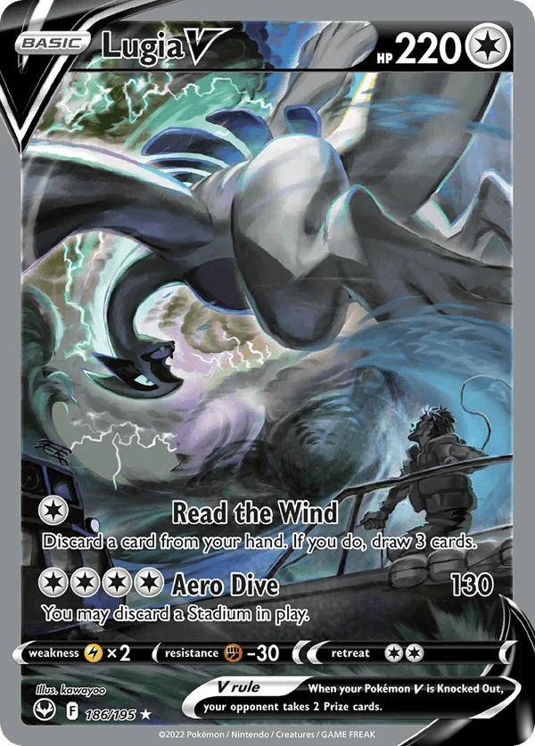 Lugia V Silver Tempest 186/195 Pokémon card