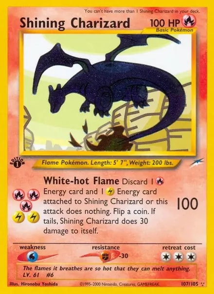 Shining Charizard Neo Destiny 107/105 Pokémon card