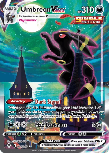 Umbreon VMAX Evolving Skies 215/203 Pokémon card